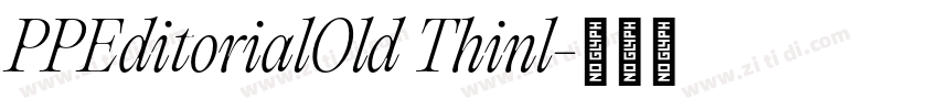 PPEditorialOld Thinl字体转换
